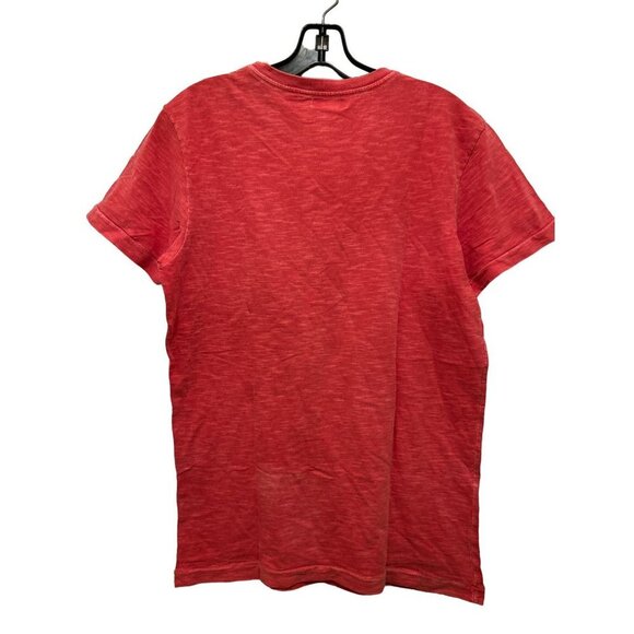 Men's OSKIN MED Pink Tee T-Shirt Cotton Front Pocket - Picture 5 of 5